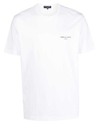 weißes T-Shirt mit einem Rundhalsausschnitt von Comme des Garcons Homme