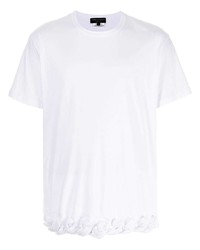 weißes T-Shirt mit einem Rundhalsausschnitt von Comme Des Garcons Homme Plus