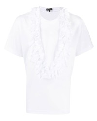 weißes T-Shirt mit einem Rundhalsausschnitt von Comme Des Garcons Homme Plus