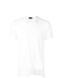 weißes T-Shirt mit einem Rundhalsausschnitt von Comme Des Garcons Homme Plus