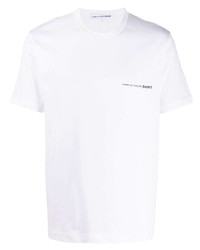 weißes T-Shirt mit einem Rundhalsausschnitt von Comme Des Garcons SHIRT