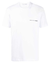 weißes T-Shirt mit einem Rundhalsausschnitt von Comme Des Garcons SHIRT