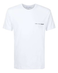 weißes T-Shirt mit einem Rundhalsausschnitt von Comme Des Garcons SHIRT