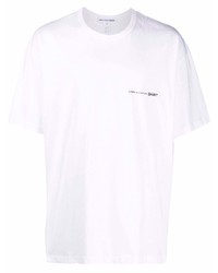 weißes T-Shirt mit einem Rundhalsausschnitt von Comme Des Garcons SHIRT