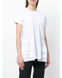 weißes T-Shirt mit einem Rundhalsausschnitt von Comme Des Garcons Comme Des Garcons