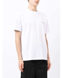 weißes T-Shirt mit einem Rundhalsausschnitt von Comme des Garcons Homme