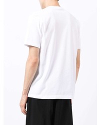 weißes T-Shirt mit einem Rundhalsausschnitt von Comme des Garcons Homme