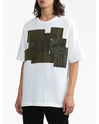 weißes T-Shirt mit einem Rundhalsausschnitt von Comme des Garcons Homme