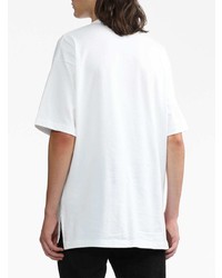 weißes T-Shirt mit einem Rundhalsausschnitt von Comme des Garcons Homme