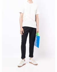 weißes T-Shirt mit einem Rundhalsausschnitt von Comme des Garcons Homme Deux