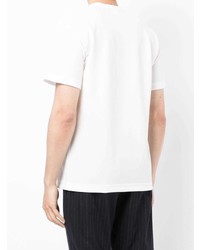 weißes T-Shirt mit einem Rundhalsausschnitt von Comme des Garcons Homme Deux