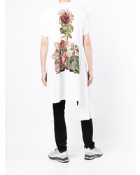 weißes T-Shirt mit einem Rundhalsausschnitt von Comme Des Garcons Homme Plus