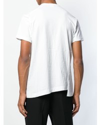 weißes T-Shirt mit einem Rundhalsausschnitt von Comme Des Garcons Homme Plus