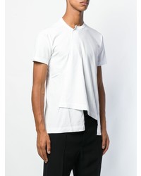 weißes T-Shirt mit einem Rundhalsausschnitt von Comme Des Garcons Homme Plus