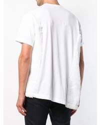 weißes T-Shirt mit einem Rundhalsausschnitt von Comme Des Garcons Homme Plus