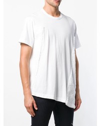 weißes T-Shirt mit einem Rundhalsausschnitt von Comme Des Garcons Homme Plus