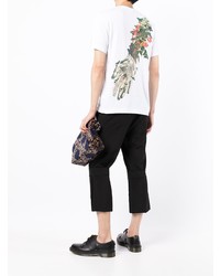 weißes T-Shirt mit einem Rundhalsausschnitt von Comme Des Garcons Homme Plus