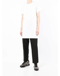 weißes T-Shirt mit einem Rundhalsausschnitt von Comme Des Garcons Homme Plus