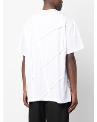 weißes T-Shirt mit einem Rundhalsausschnitt von Comme Des Garcons Homme Plus