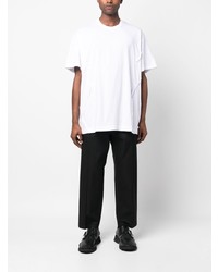 weißes T-Shirt mit einem Rundhalsausschnitt von Comme Des Garcons Homme Plus