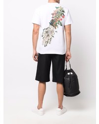 weißes T-Shirt mit einem Rundhalsausschnitt von Comme Des Garcons Homme Plus