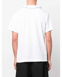 weißes T-Shirt mit einem Rundhalsausschnitt von Comme Des Garcons Homme Plus