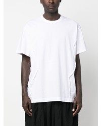 weißes T-Shirt mit einem Rundhalsausschnitt von Comme Des Garcons Homme Plus