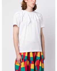 weißes T-Shirt mit einem Rundhalsausschnitt von Comme Des Garcons Homme Plus