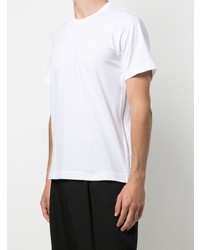 weißes T-Shirt mit einem Rundhalsausschnitt von Comme Des Garcons Homme Plus