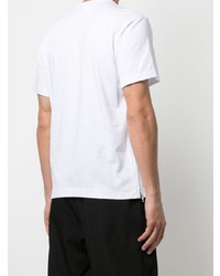 weißes T-Shirt mit einem Rundhalsausschnitt von Comme Des Garcons Homme Plus