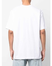 weißes T-Shirt mit einem Rundhalsausschnitt von Comme des Garcons