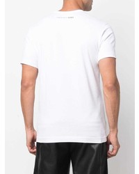 weißes T-Shirt mit einem Rundhalsausschnitt von Comme des Garcons