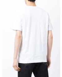 weißes T-Shirt mit einem Rundhalsausschnitt von Comme Des Garcons Play