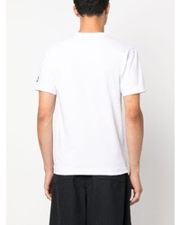 weißes T-Shirt mit einem Rundhalsausschnitt von Comme Des Garcons Play