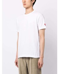 weißes T-Shirt mit einem Rundhalsausschnitt von Comme Des Garcons Play