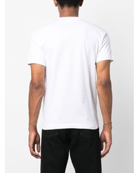 weißes T-Shirt mit einem Rundhalsausschnitt von Comme Des Garcons Play