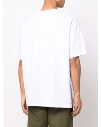 weißes T-Shirt mit einem Rundhalsausschnitt von Comme Des Garcons SHIRT