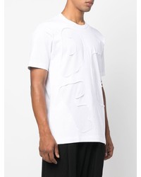 weißes T-Shirt mit einem Rundhalsausschnitt von Comme Des Garcons SHIRT