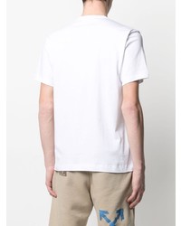 weißes T-Shirt mit einem Rundhalsausschnitt von Comme Des Garcons SHIRT