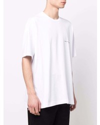 weißes T-Shirt mit einem Rundhalsausschnitt von Comme Des Garcons SHIRT