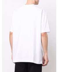 weißes T-Shirt mit einem Rundhalsausschnitt von Comme Des Garcons SHIRT