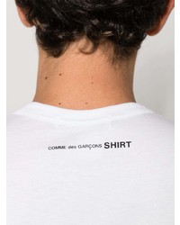 weißes T-Shirt mit einem Rundhalsausschnitt von Comme Des Garcons SHIRT