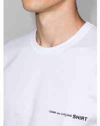 weißes T-Shirt mit einem Rundhalsausschnitt von Comme Des Garcons SHIRT