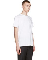 weißes T-Shirt mit einem Rundhalsausschnitt von Comme des Garcons