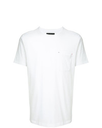 weißes T-Shirt mit einem Rundhalsausschnitt von Commune De Paris