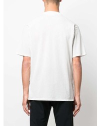 weißes T-Shirt mit einem Rundhalsausschnitt von Stone Island