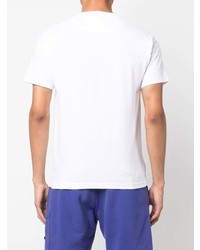 weißes T-Shirt mit einem Rundhalsausschnitt von Stone Island