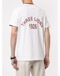 weißes T-Shirt mit einem Rundhalsausschnitt von Kent & Curwen