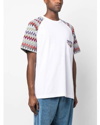 weißes T-Shirt mit einem Rundhalsausschnitt von Missoni