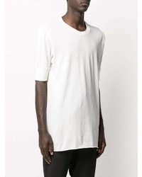 weißes T-Shirt mit einem Rundhalsausschnitt von Thom Krom